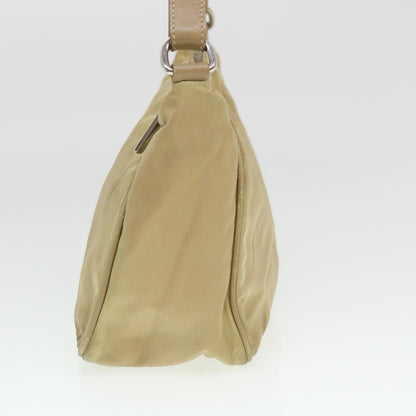 Prada Shoulder Bag Nylon Beige  38805