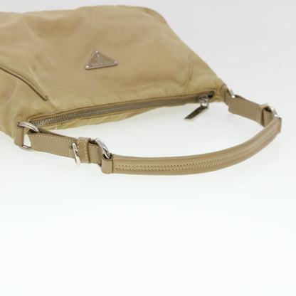 Prada Shoulder Bag Nylon Beige  38805