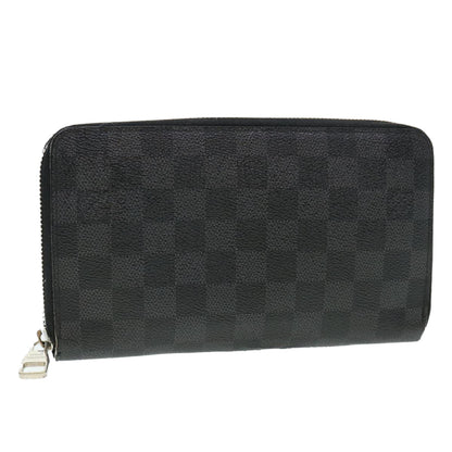 LOUIS VUITTON Damier Graphite Zippy Organizer Long Wallet N63077 LV 38829