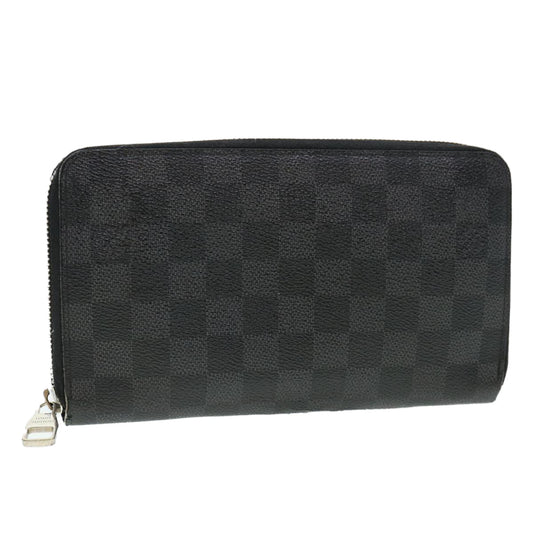 LOUIS VUITTON Damier Graphite Zippy Organizer Long Wallet N63077 LV 38829