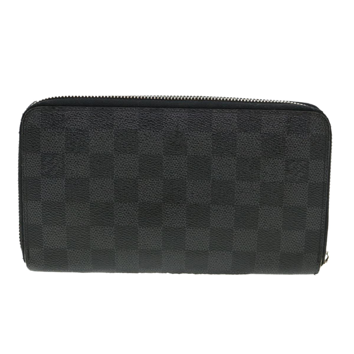 LOUIS VUITTON Damier Graphite Zippy Organizer Long Wallet N63077 LV 38829