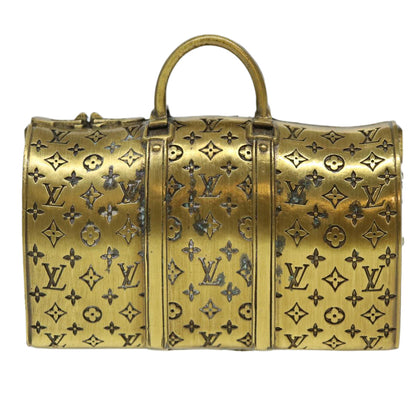 LOUIS VUITTON Keepall Motif Paper Weight Metal Gold Tone LV 38854A