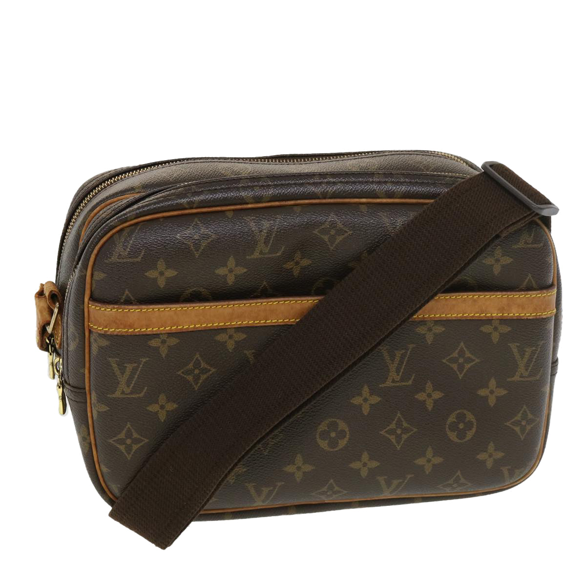 LOUIS VUITTON Monogram Reporter PM Shoulder Bag M45254 LV 38872