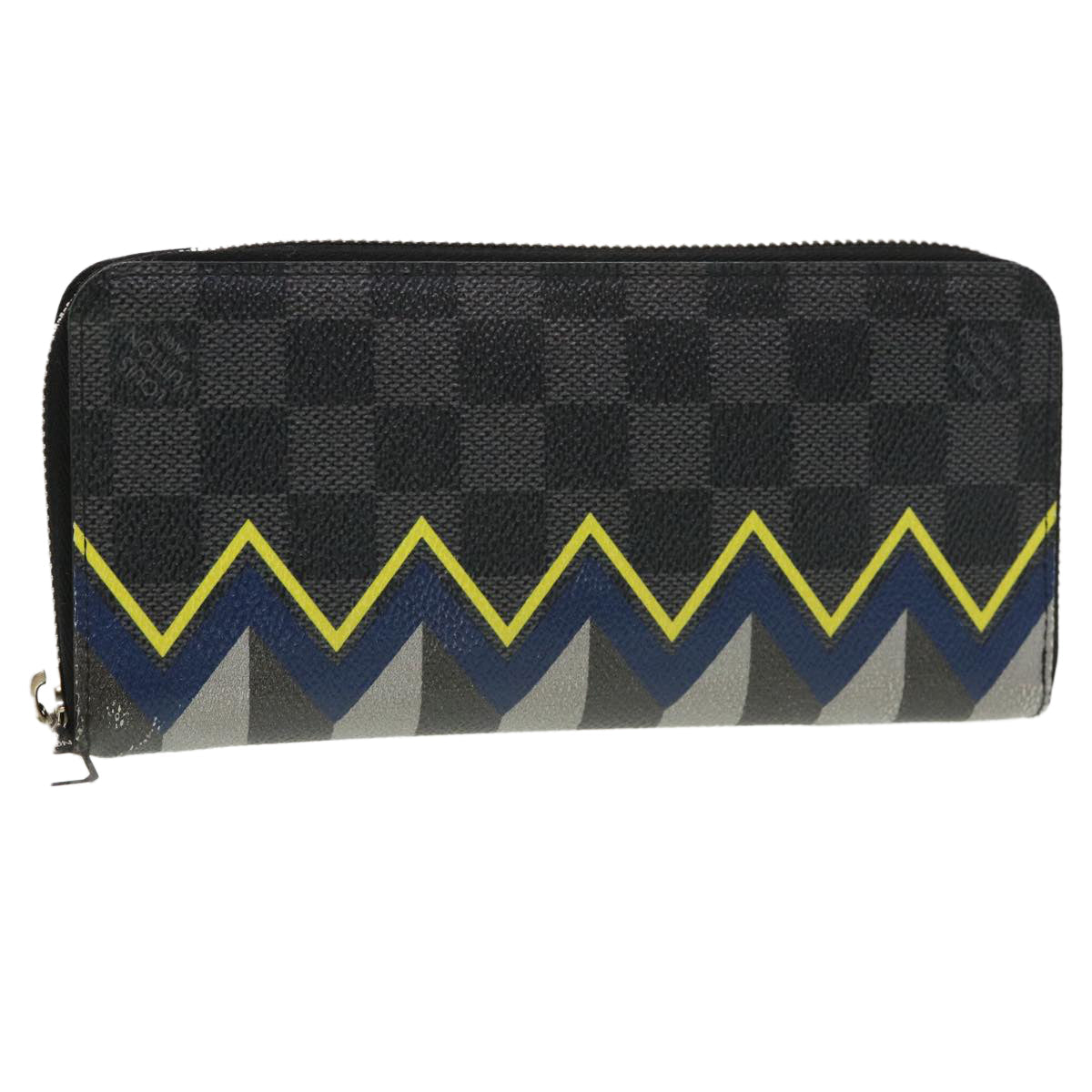 LOUIS VUITTON Damier Graphite Zippy Wallet Vertical Wallet N61253 LV 38889