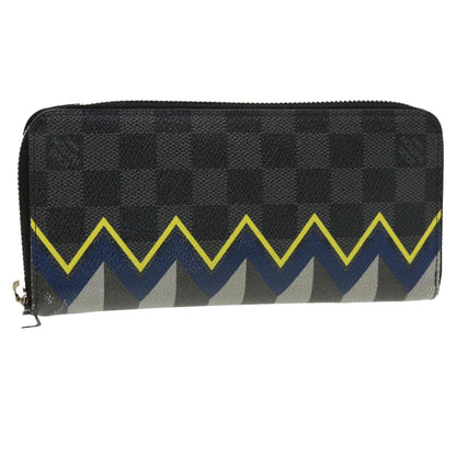 LOUIS VUITTON Damier Graphite Zippy Wallet Vertical Wallet N61253 LV 38889