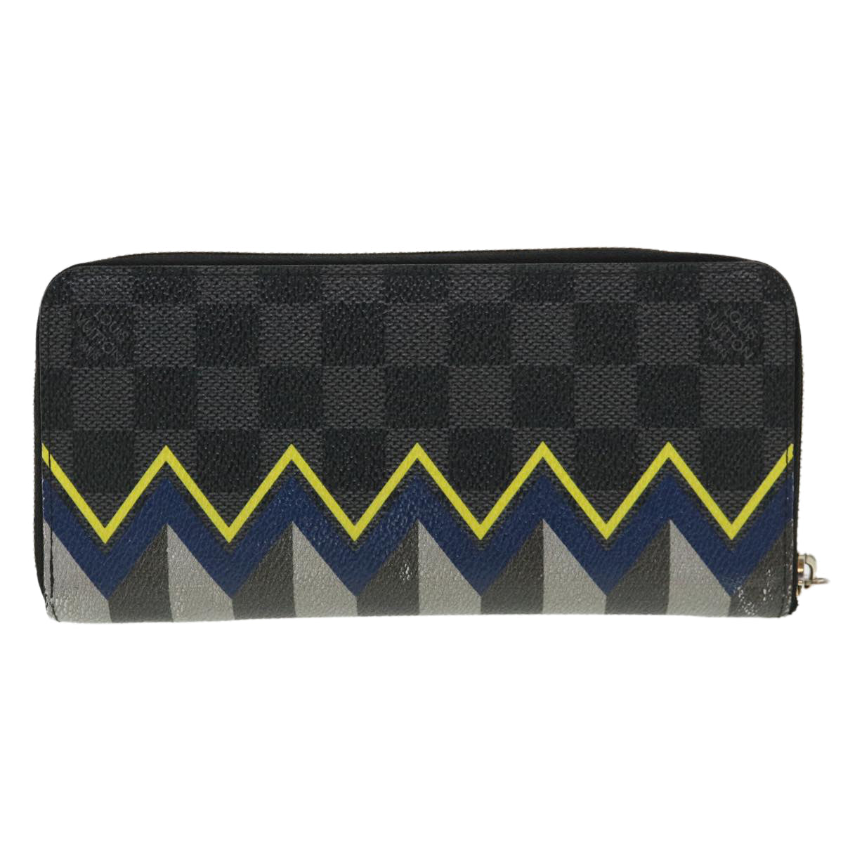 LOUIS VUITTON Damier Graphite Zippy Wallet Vertical Wallet N61253 LV 38889
