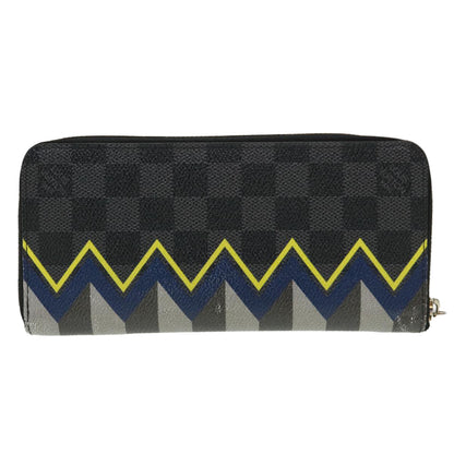 LOUIS VUITTON Damier Graphite Zippy Wallet Vertical Wallet N61253 LV 38889