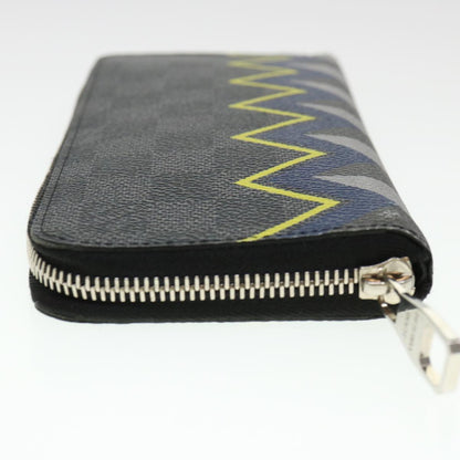 LOUIS VUITTON Damier Graphite Zippy Wallet Vertical Wallet N61253 LV 38889