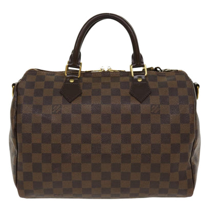 LOUIS VUITTON Damier Ebene Speedy Bandouliere 30 Hand Bag N41367 LV 38914