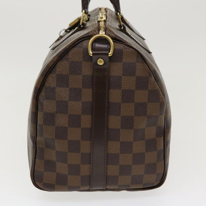 LOUIS VUITTON Damier Ebene Speedy Bandouliere 30 Hand Bag N41367 LV 38914
