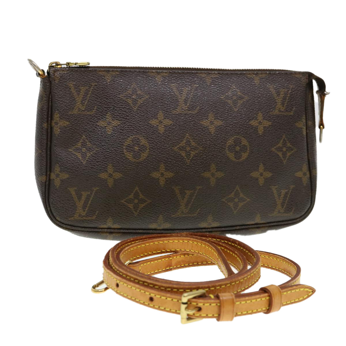 LOUIS VUITTON Monogram Pochette Accessoires Pouch M51980 LV 38925