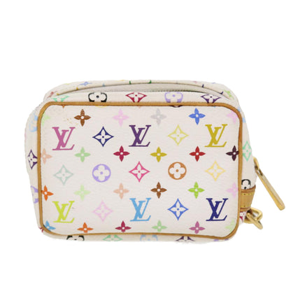 LOUIS VUITTON Monogram Multicolor Trousse Wapity Pouch White M58033 38926