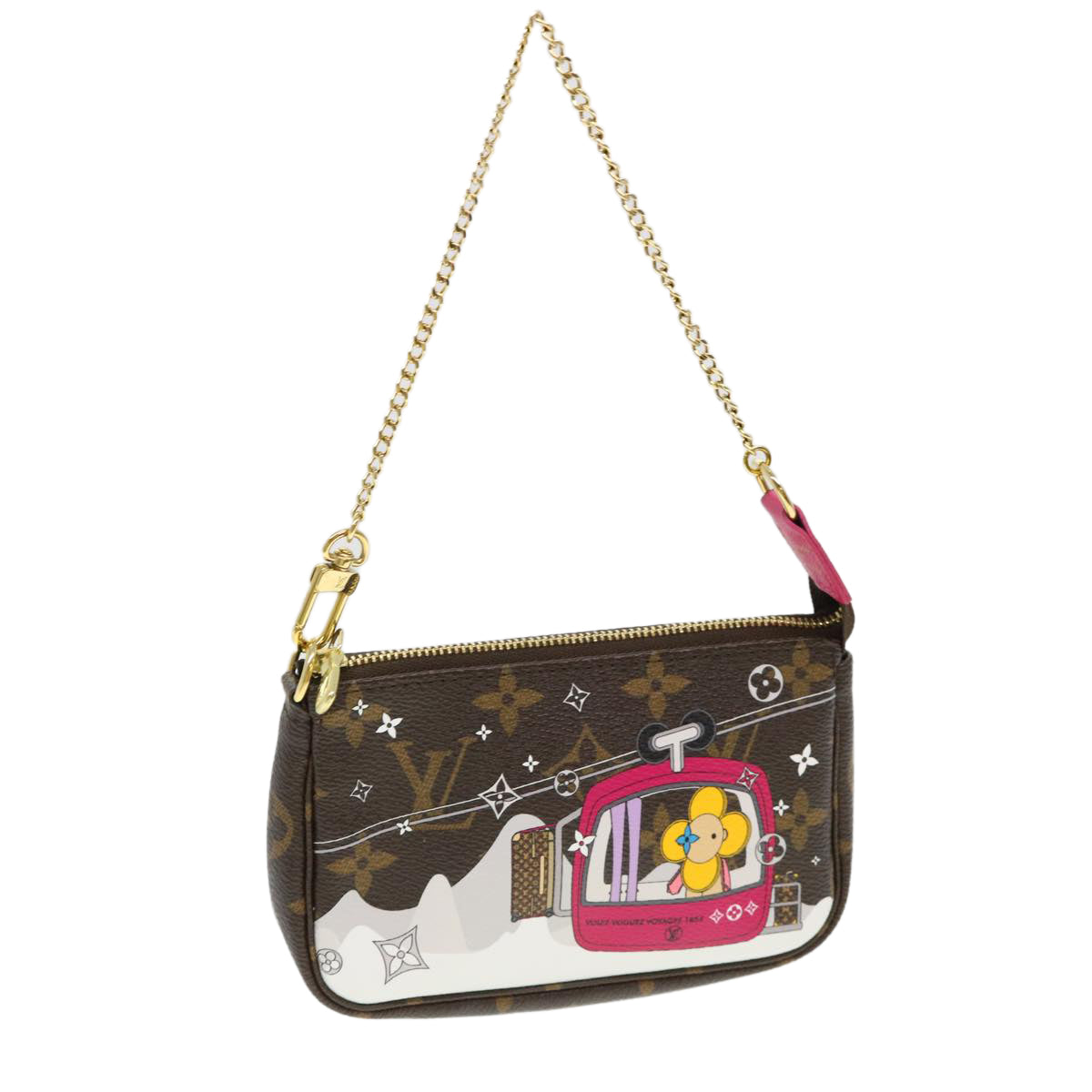 LOUIS VUITTON Monogram Vivienne Mini Pochette Accessoires M68490 38946A