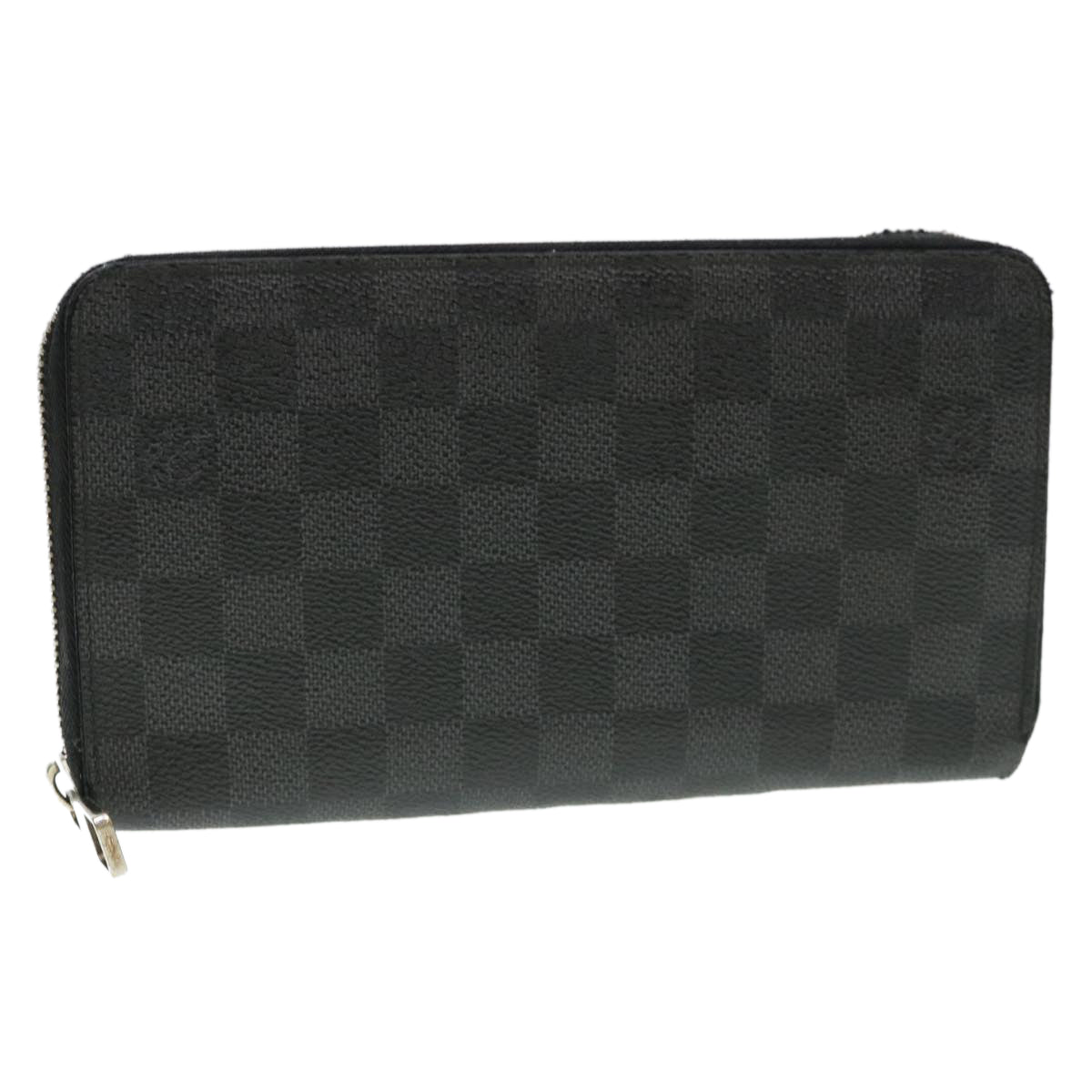 LOUIS VUITTON Damier Graphite Zippy Organizer Long Wallet N63077 LV 38947