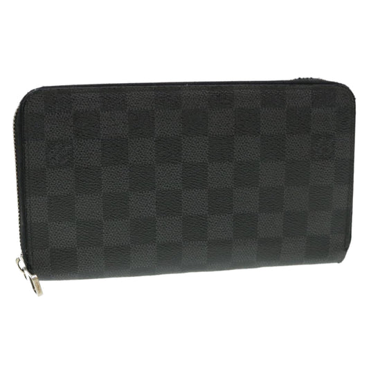 LOUIS VUITTON Damier Graphite Zippy Organizer Long Wallet N63077 LV 38947