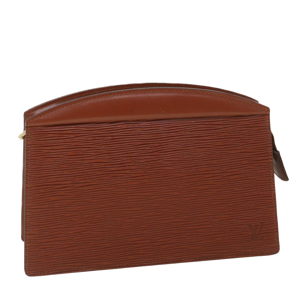 LOUIS VUITTON Epi Trousse Crete Pouch Brown M48403 LV 38950