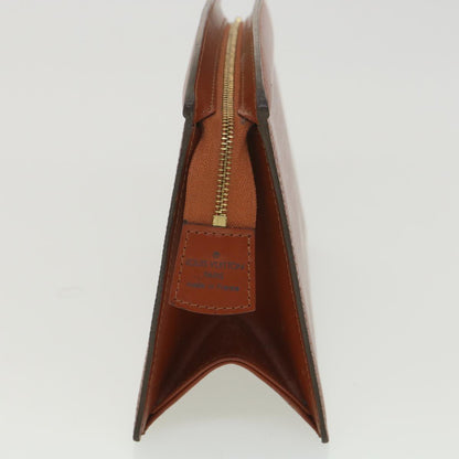LOUIS VUITTON Epi Trousse Crete Pouch Brown M48403 LV 38950
