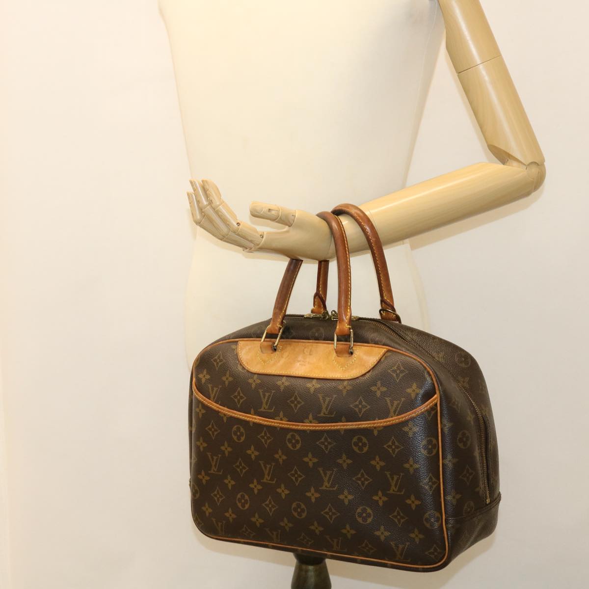 LOUIS VUITTON Monogram Deauville Hand Bag M47270 LV 38958