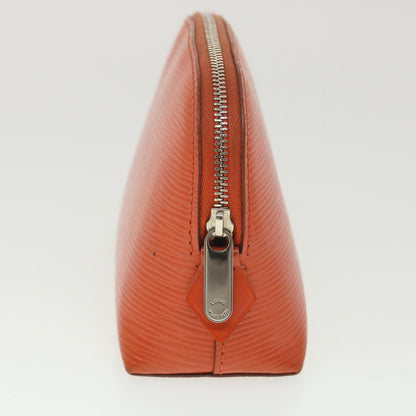 LOUIS VUITTON Epi Pochette Cosmetic Pouch Orange M40642 LV 38968