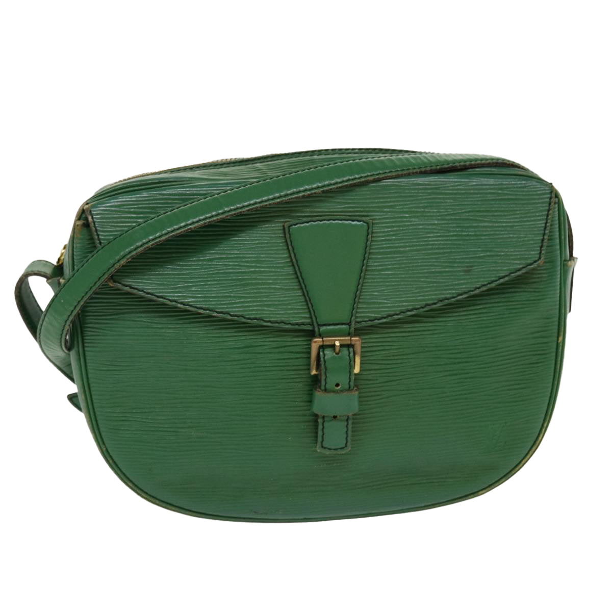 LOUIS VUITTON Epi June Feuille Shoulder Bag Green M52154 LV 38974
