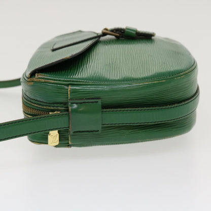 LOUIS VUITTON Epi June Feuille Shoulder Bag Green M52154 LV 38974