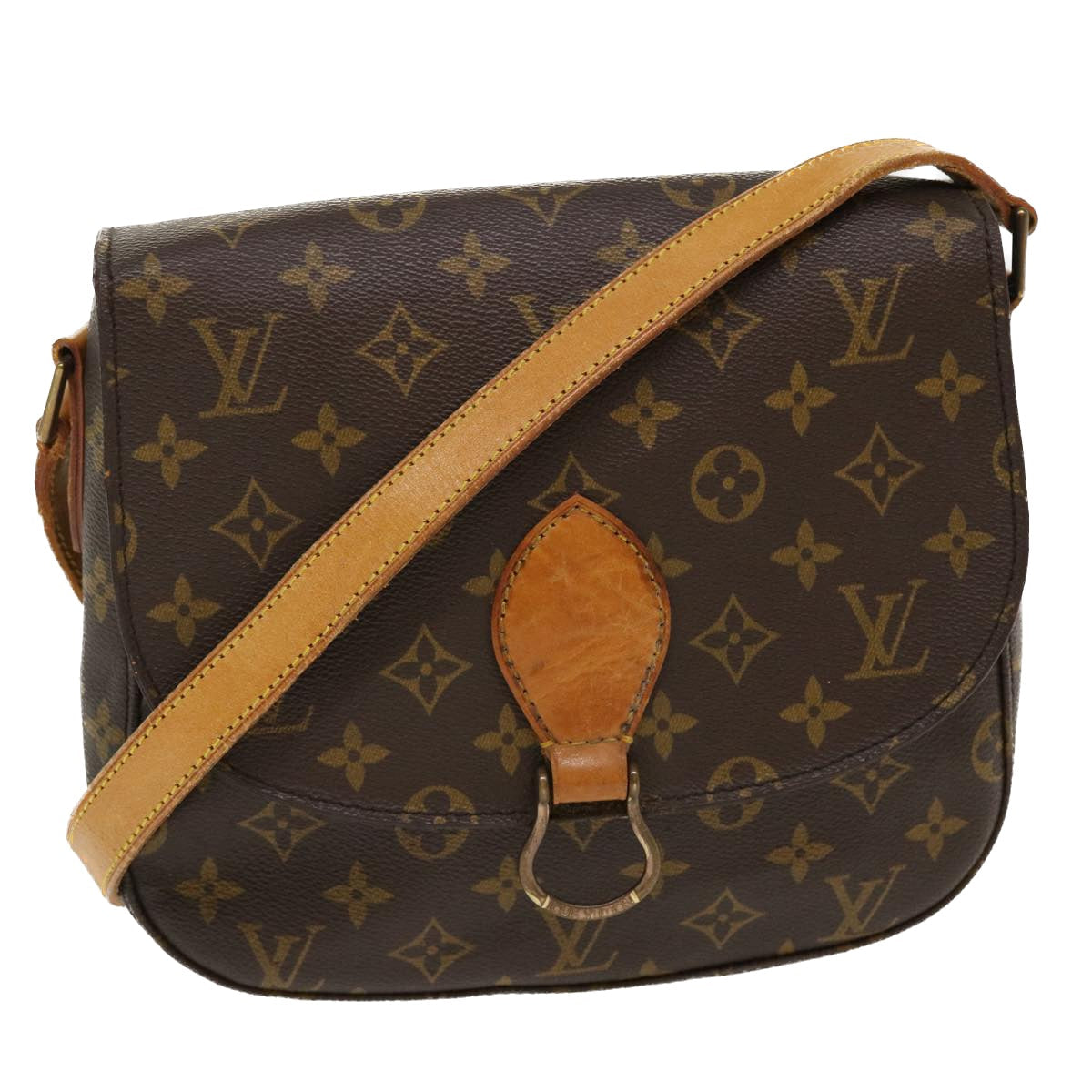 LOUIS VUITTON Monogram Saint Cloud GM Shoulder Bag M51242 LV 38976
