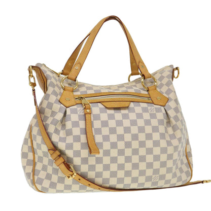 LOUIS VUITTON Damier Azur Ivora MM Shoulder Bag 2way N41133 LV 38982