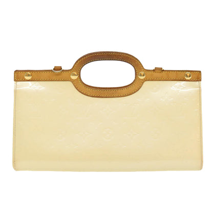 LOUIS VUITTON Monogram Vernis Roxbury Drive Hand Bag Perle M91374 LV 38988