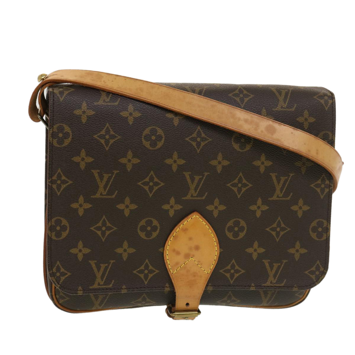 LOUIS VUITTON Monogram Cartouchiere GM Shoulder Bag M51252 LV 38995