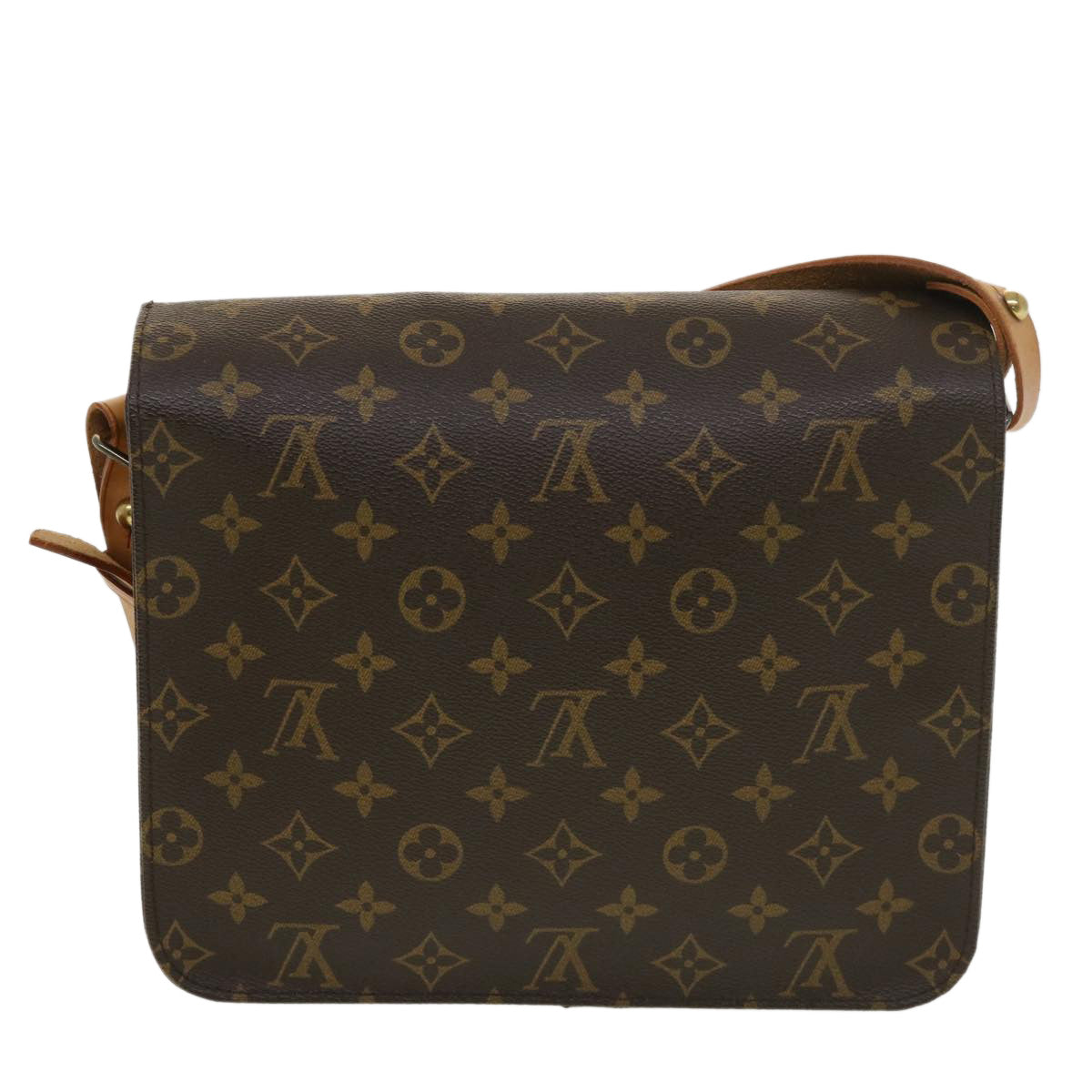 LOUIS VUITTON Monogram Cartouchiere GM Shoulder Bag M51252 LV 38995