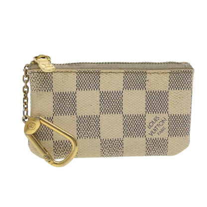 LOUIS VUITTON Damier Azur Pochette Cles Coin Purse N62659 LV 38998
