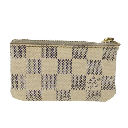 LOUIS VUITTON Damier Azur Pochette Cles Coin Purse N62659 LV 38998