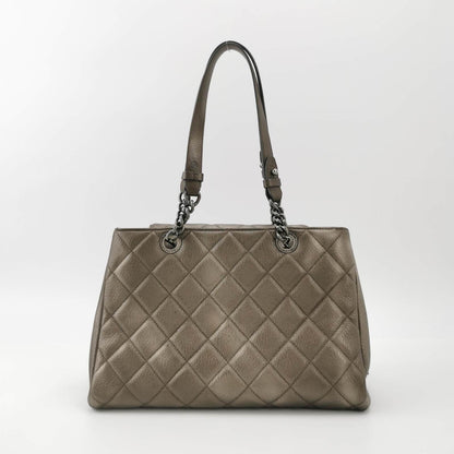 Chanel Portobello ChainTote Bag Bronze Metallic Silver Calfskin