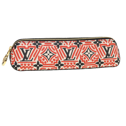 LOUIS VUITTON Monogram Giant Tooth Elizabeth Pen Case Red GI0498 LV 39003