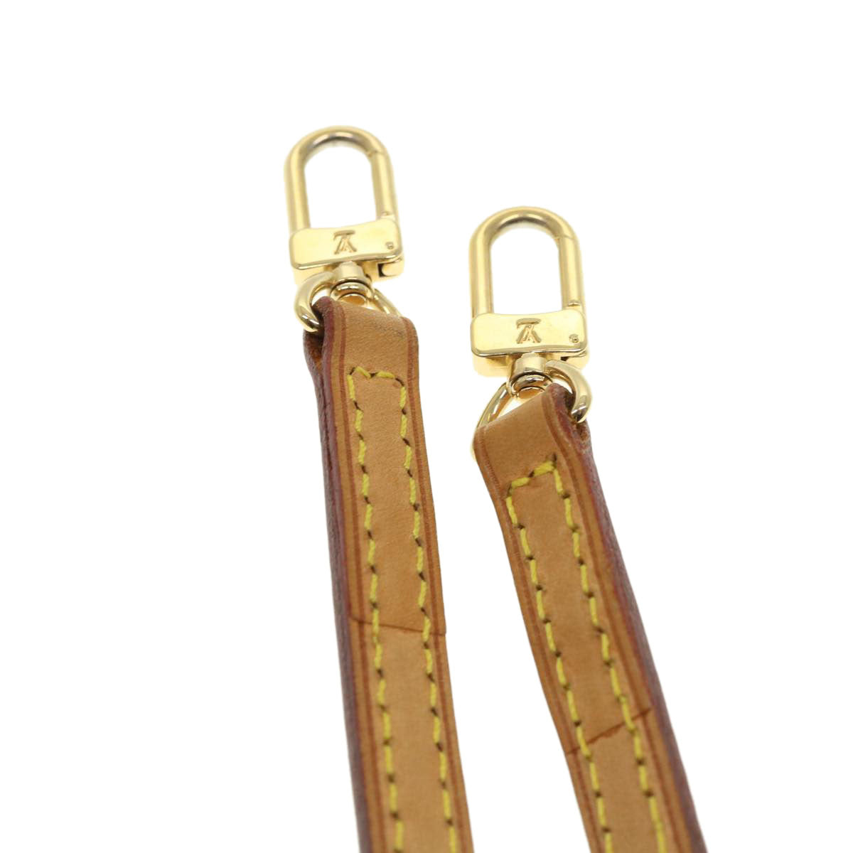 LOUIS VUITTON Shoulder Strap Leather 48.4"" Beige LV 39006