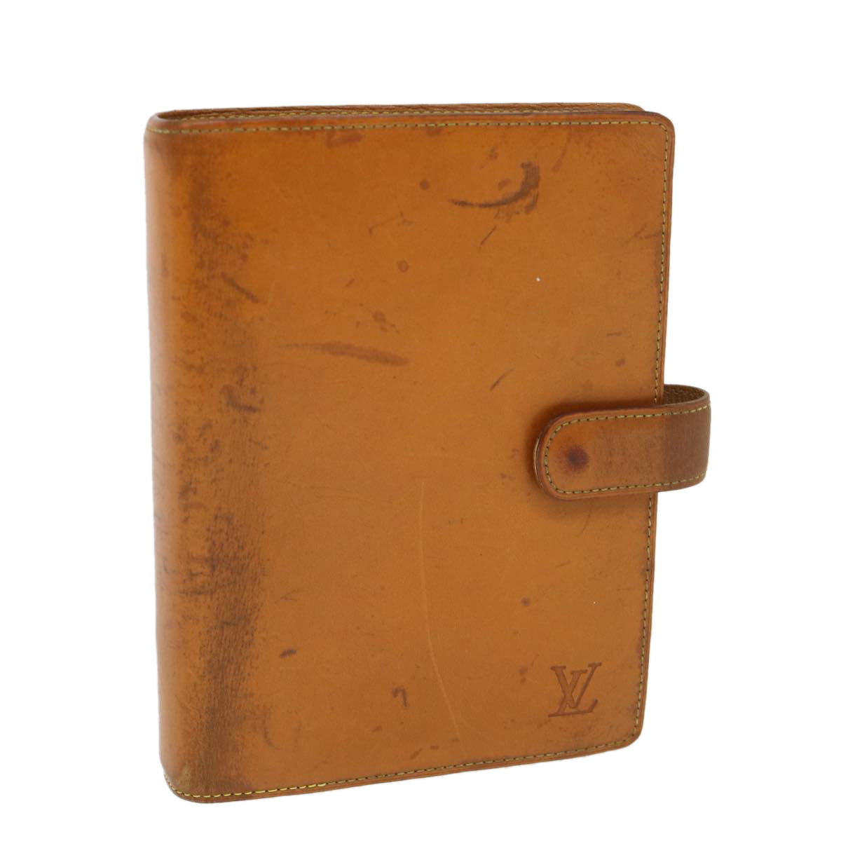 LOUIS VUITTON Nomad Leather Agenda MM Day Planner Cover Beige R20473 39037