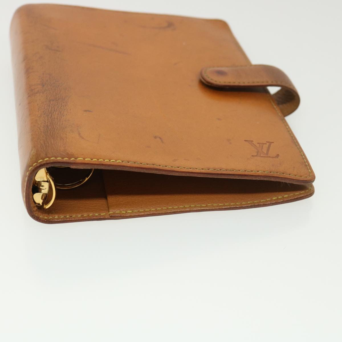 LOUIS VUITTON Nomad Leather Agenda MM Day Planner Cover Beige R20473 39037