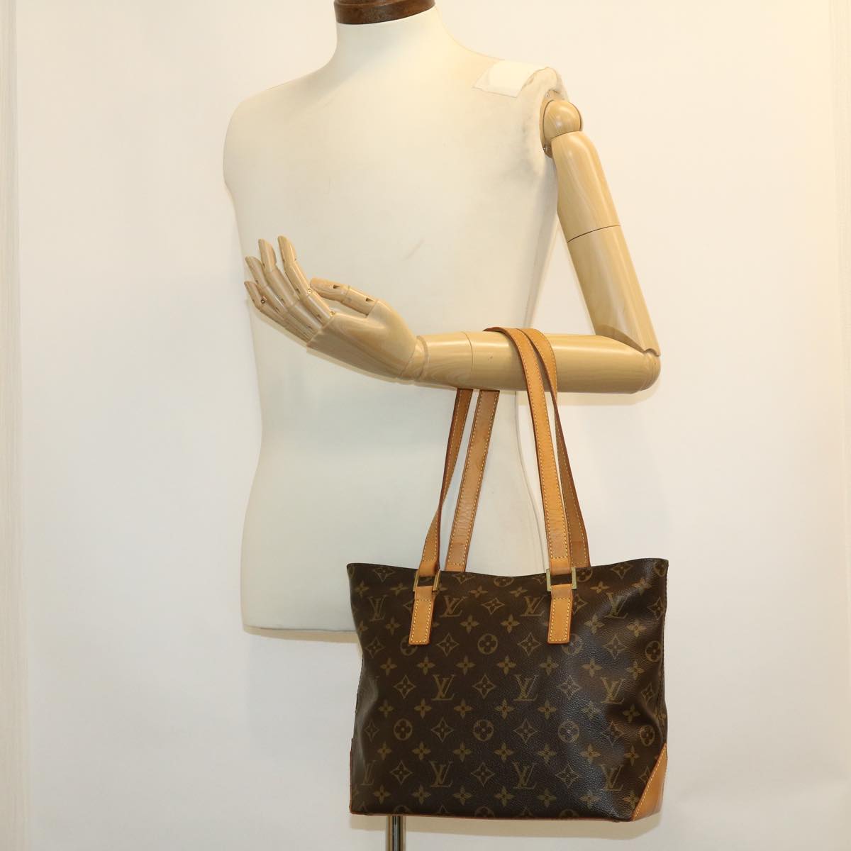 LOUIS VUITTON Monogram Cabas Piano Tote Bag M51148 LV 39038