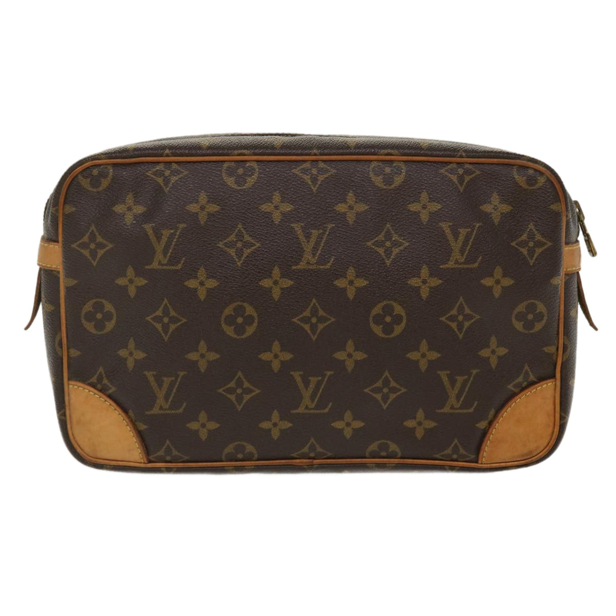 LOUIS VUITTON Monogram Compiegne 28 Clutch Bag M51845 LV 39071