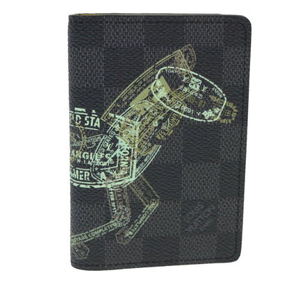 LOUIS VUITTON Damier Graphite Organizer De Poch Card Case N64602 LV 39076A