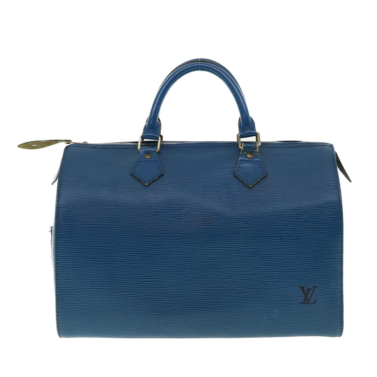 LOUIS VUITTON Epi Speedy 30 Hand Bag Toledo Blue M43005 LV 39078