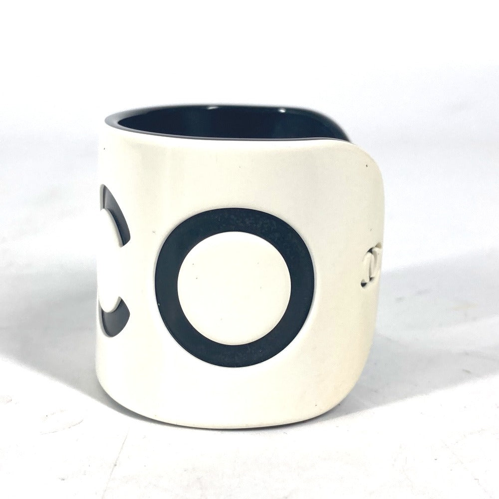 CHANEL Bangle plastic white 02P CC COCO Mark