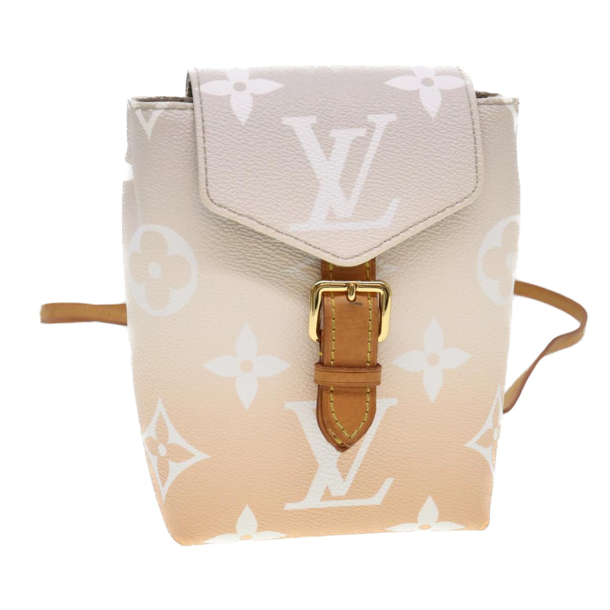 LOUIS VUITTON Monogram By The Pool Tiny Backpack Gris Bloom M45764 LV 39091