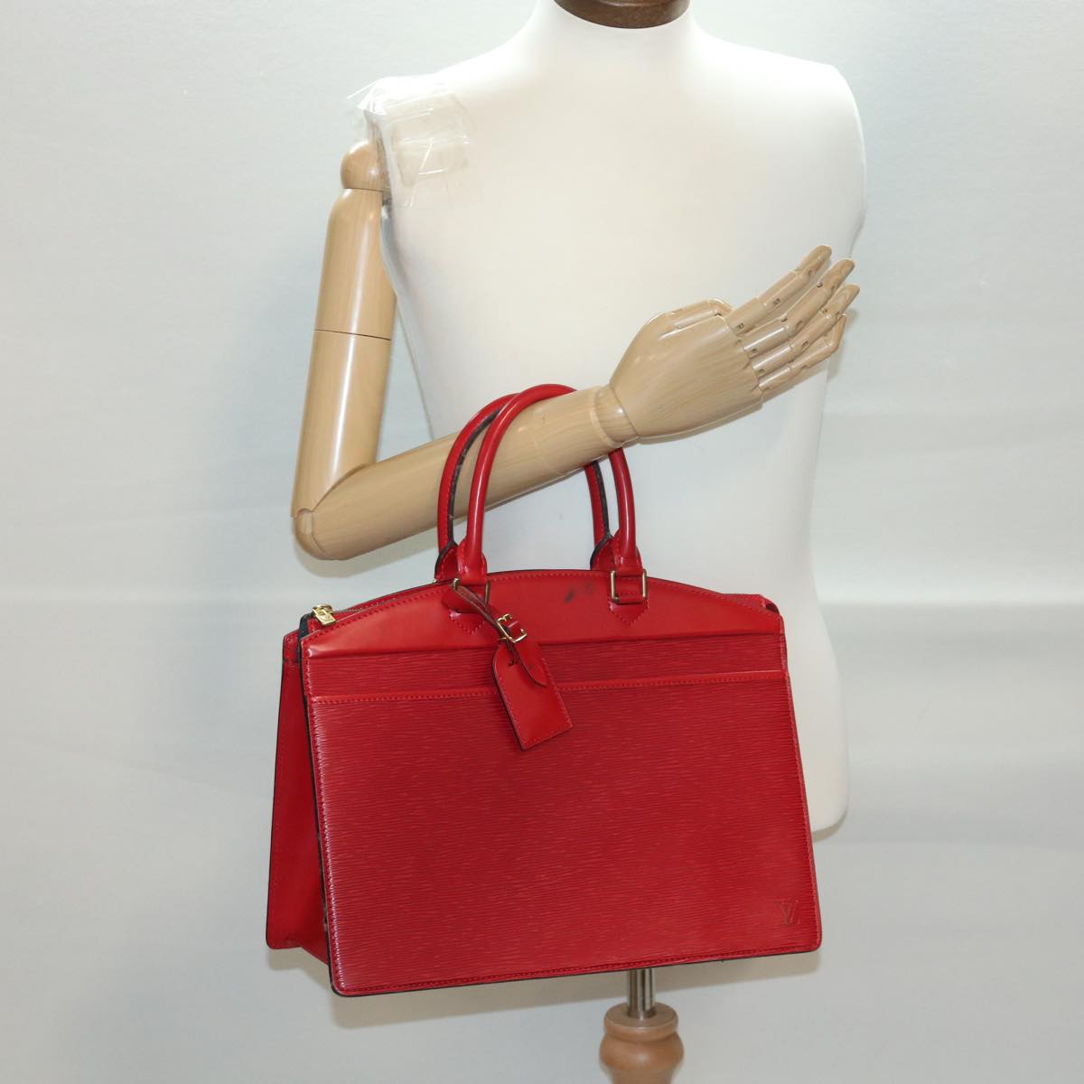 LOUIS VUITTON Epi Riviera Hand Bag Red M48187 LV 39094