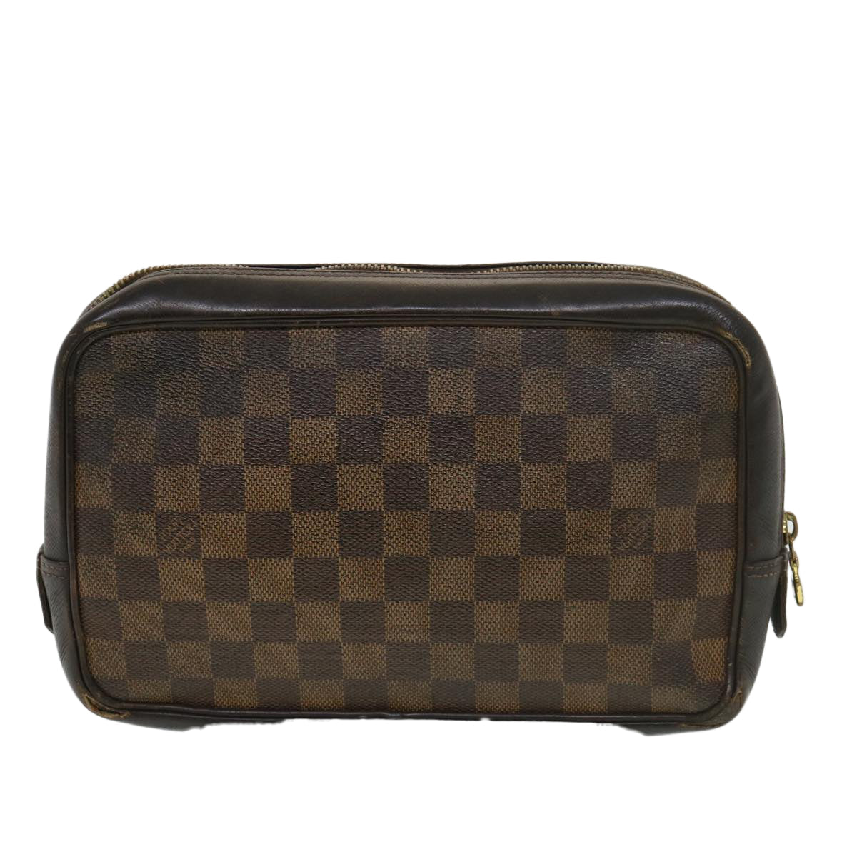 LOUIS VUITTON Damier Ebene Trousse Toilette Clutch Bag N47623 LV 39121