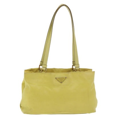 Prada Shoulder Bag Nylon Yellow  39147