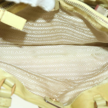 Prada Shoulder Bag Nylon Yellow  39147