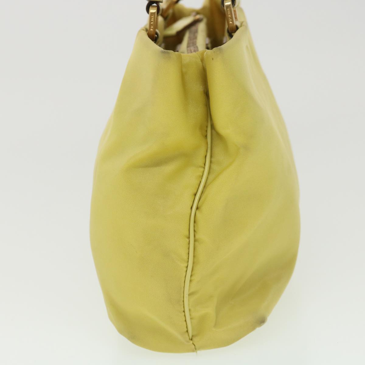 Prada Shoulder Bag Nylon Yellow  39147