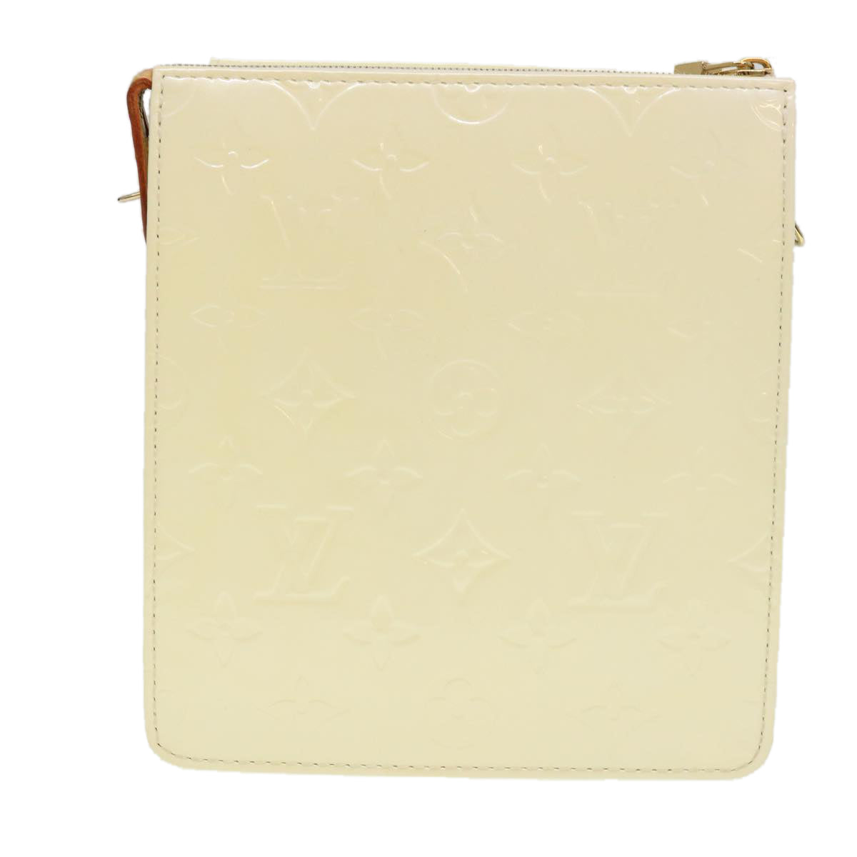 LOUIS VUITTON Monogram Vernis Motto Shoulder Bag Broncorail M91339 LV 39153