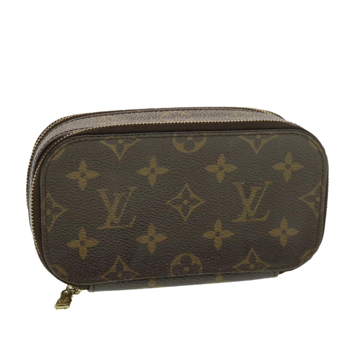LOUIS VUITTON Monogram Trousse Brush PM Cosmetic Pouch M47510 LV 39154